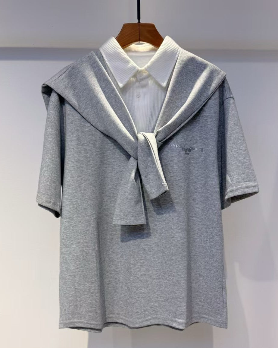 Maison Margiela - Trompe L'oeil Layered Polo Sweater
