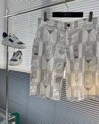 Loro Piana - André Silk-Linen Cocktail Print Shorts