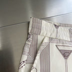 Loro Piana - André Silk-Linen Cocktail Print Shorts