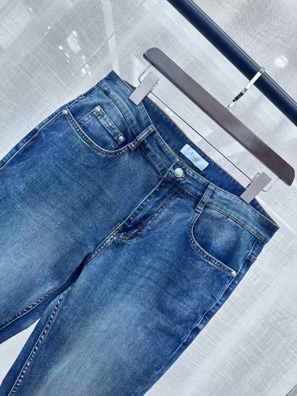 Dior - Slim-Fit Distressed Denim Jeans