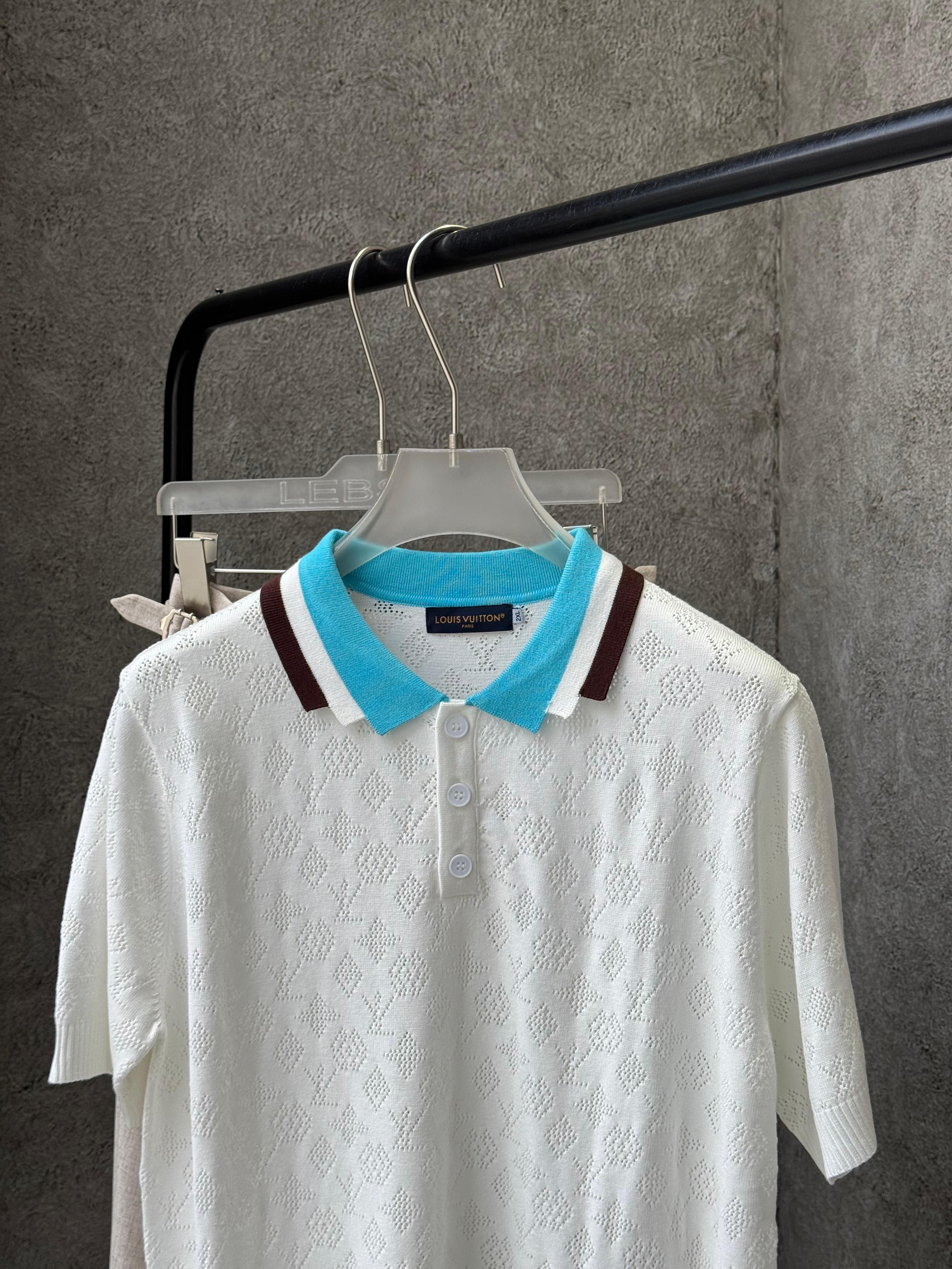 Louis Vuitton - Monogram Mesh Knit Polo