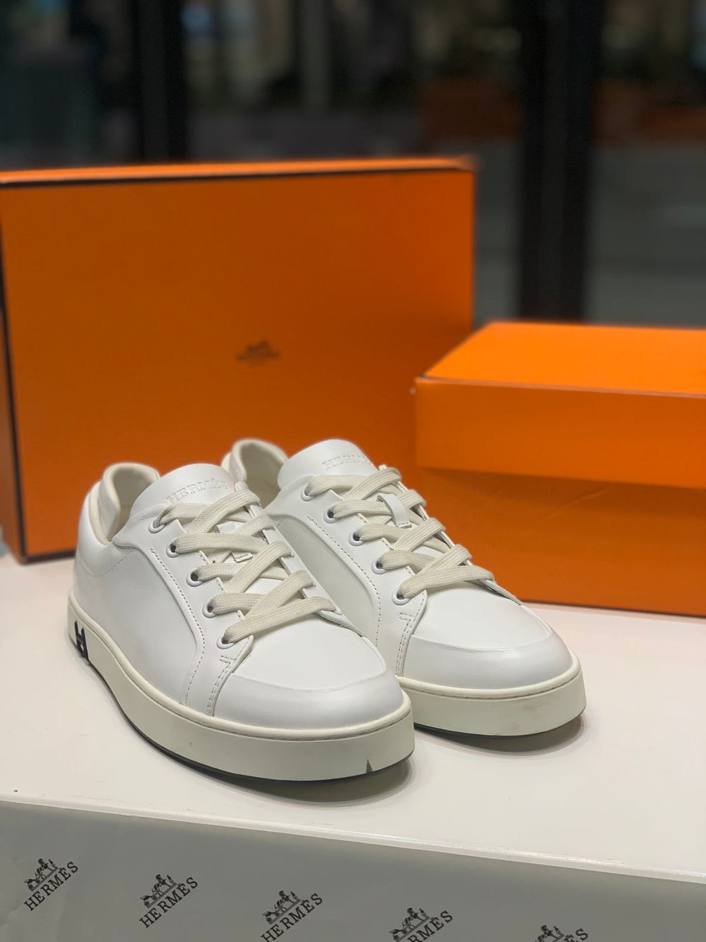 Hermes - White Bouncing Sneaker