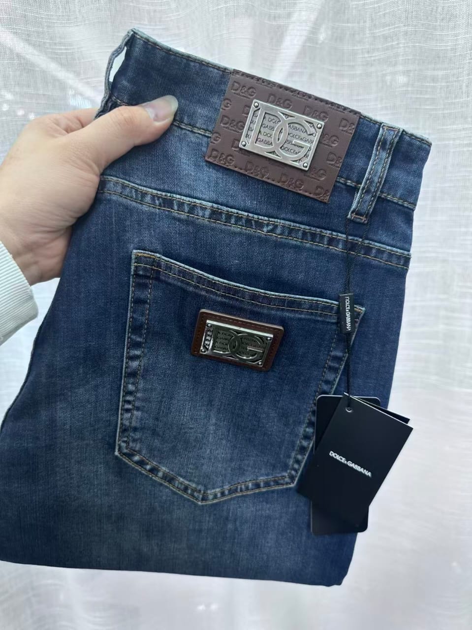 Dolce & Gabbana - Premium Blue Wash Slim-Straight Denim Jeans