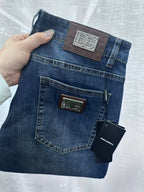 Dolce & Gabbana - Premium Blue Wash Slim-Straight Denim Jeans