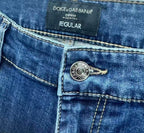 Dolce & Gabbana - Premium Blue Wash Slim-Straight Denim Jeans