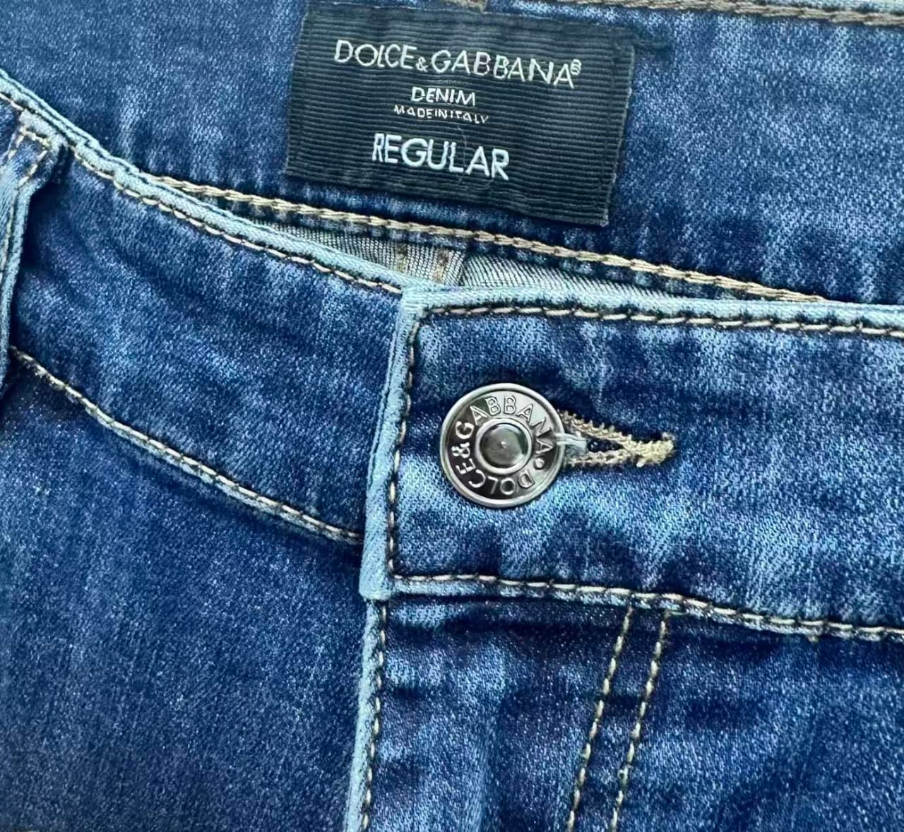 Dolce & Gabbana - Premium Blue Wash Slim-Straight Denim Jeans