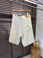 Brunello Cucinelli - Textured Ecru Linen Shorts