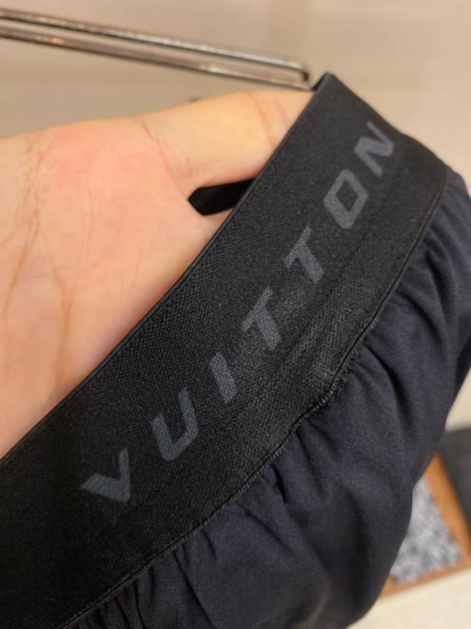 Louis Vuitton - LV Logo Tonal Swimwear Shorts - Navy Blue