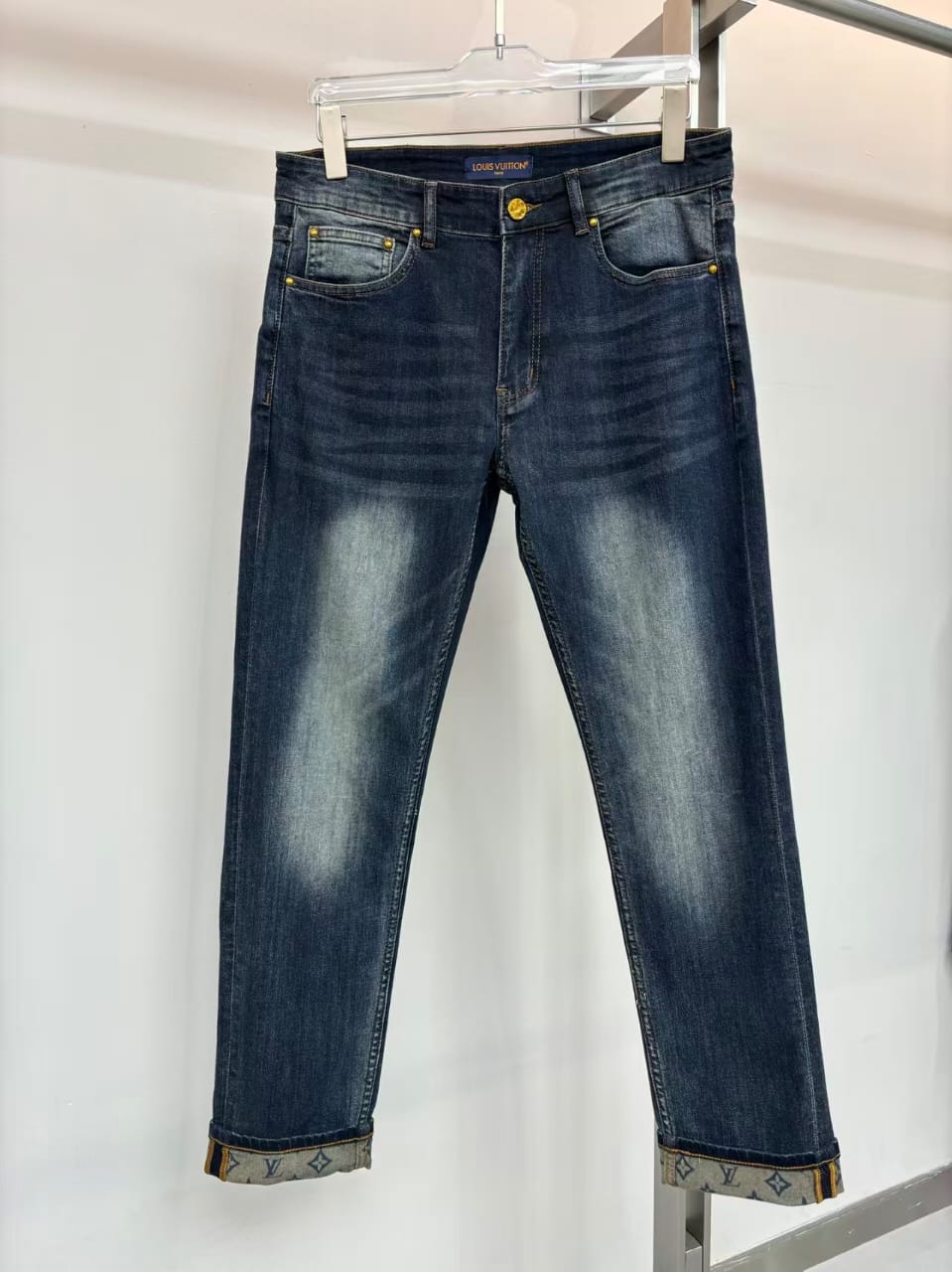 Louis Vuitton - Cuff Dark Wash Denim Jeans