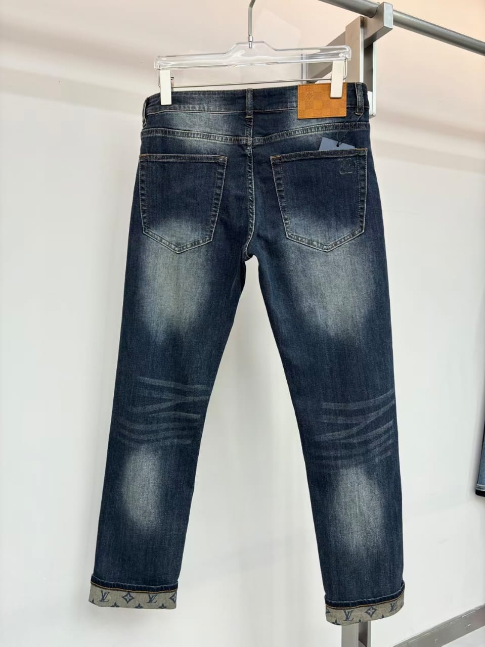 Louis Vuitton - Cuff Dark Wash Denim Jeans