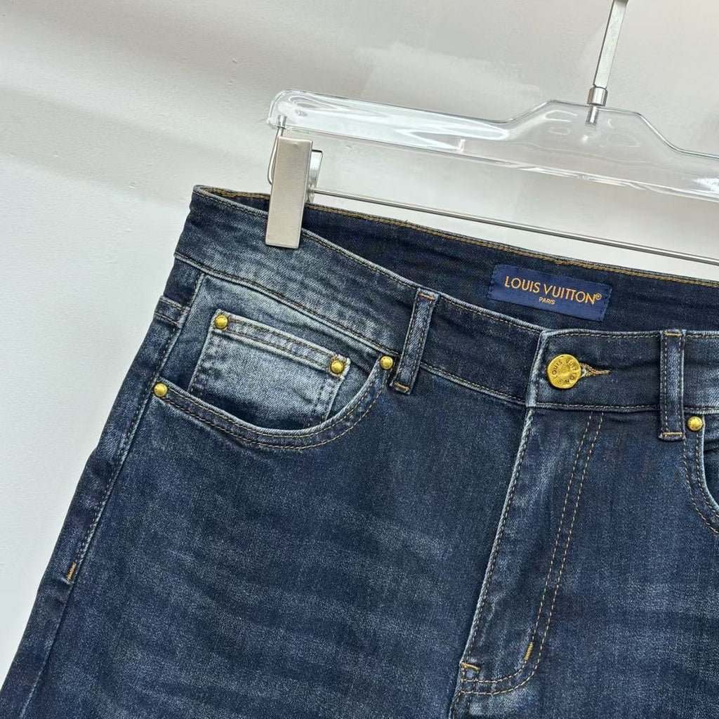 Louis Vuitton - Cuff Dark Wash Denim Jeans