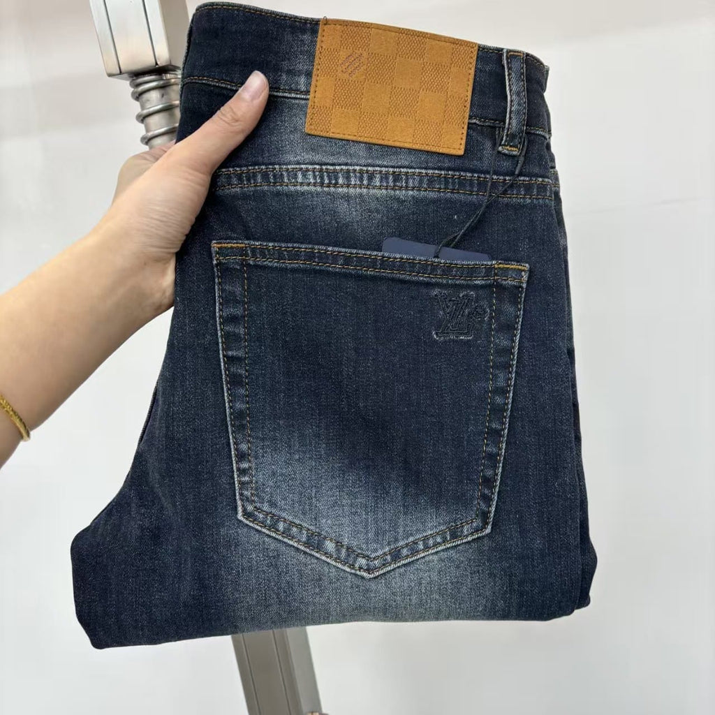 Louis Vuitton - Cuff Dark Wash Denim Jeans