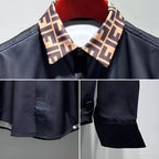 Fendi - Men’s FF Motif Collar Poplin Shirt