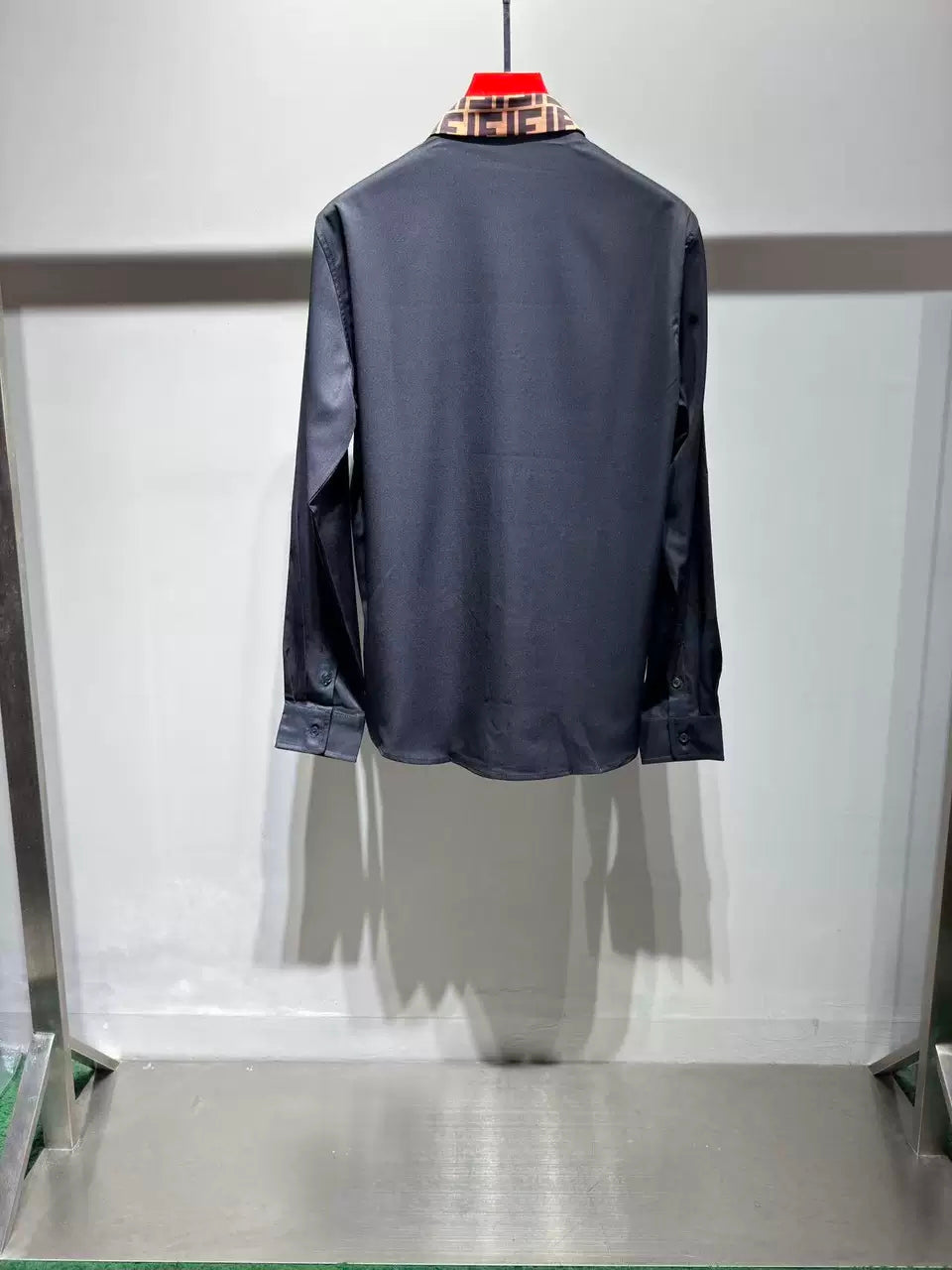 Fendi - Men’s FF Motif Collar Poplin Shirt