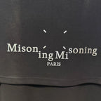 Maison Margiela - Paris Men’s Contemporary Layered-Effect Polo Shirt in Black and White