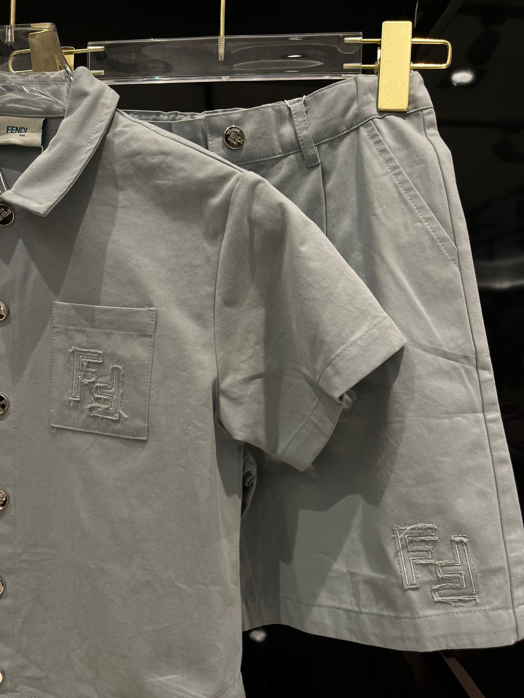 Fendi - Kids FF Logo Cotton Twill Set