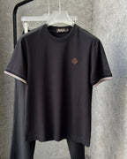 Loro Piana - Men's Premium Jersey T-Shirt with Contrast Trim Detail
