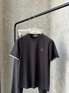 Loro Piana - Men's Premium Jersey T-Shirt with Contrast Trim Detail