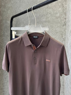Zegna - Men's Premium Piqué Cotton Polo Shirt in Earthy Brown