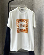 Versace - Jeans Couture Men's Barocco Box Logo T-Shirt in White/Gold