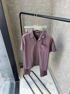 Loro Piana - Men's André Linen and Cotton Two-Piece Resort Set in Dusty Rose