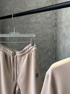 Brunello Cucinelli - Men’s Premium Cotton Jersey T-Shirt and Drawstring Shorts Set in Sand