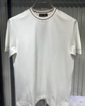 Loro Piana - Signature Cotton-Jersey T-Shirt with Contrast Tipping