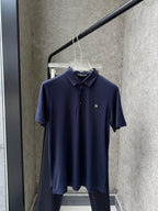 Stefano Ricci - Signature Eagle Embroidery Luxury Cotton Polo – Navy