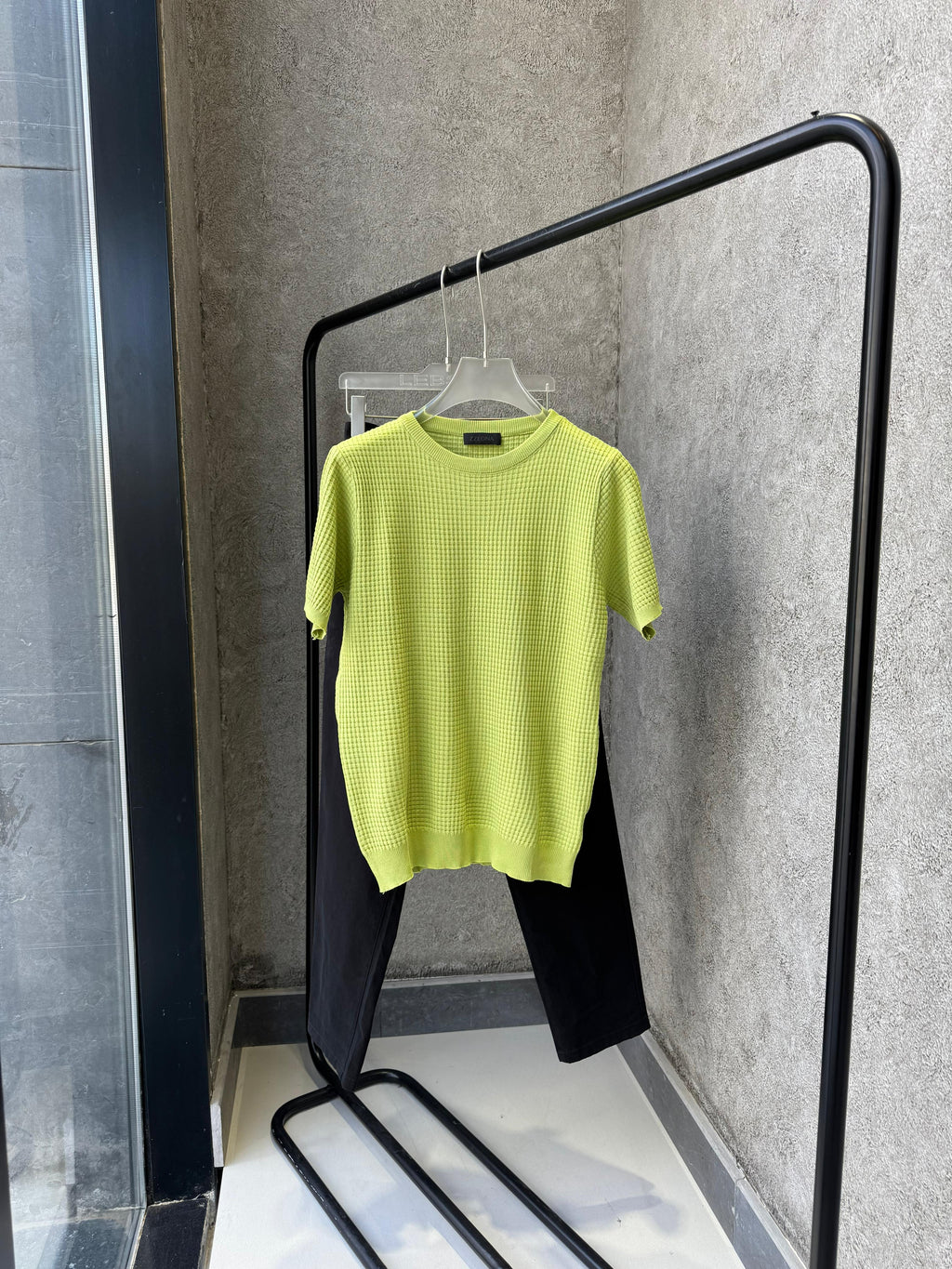 Zegna - Waffle-Knit Cotton-Silk Short Sleeve Sweater – Pistachio Green