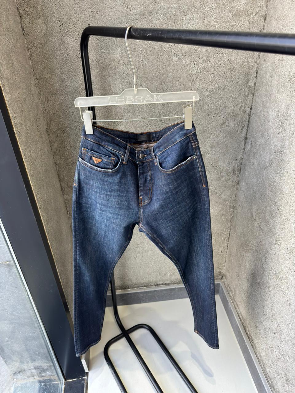 Prada - Milano Logo-Tab Straight-Leg Jeans – Authentic Indigo Wash