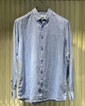 Loro Piana - André Button-Down Linen Shirt – Sky Blue Mélange