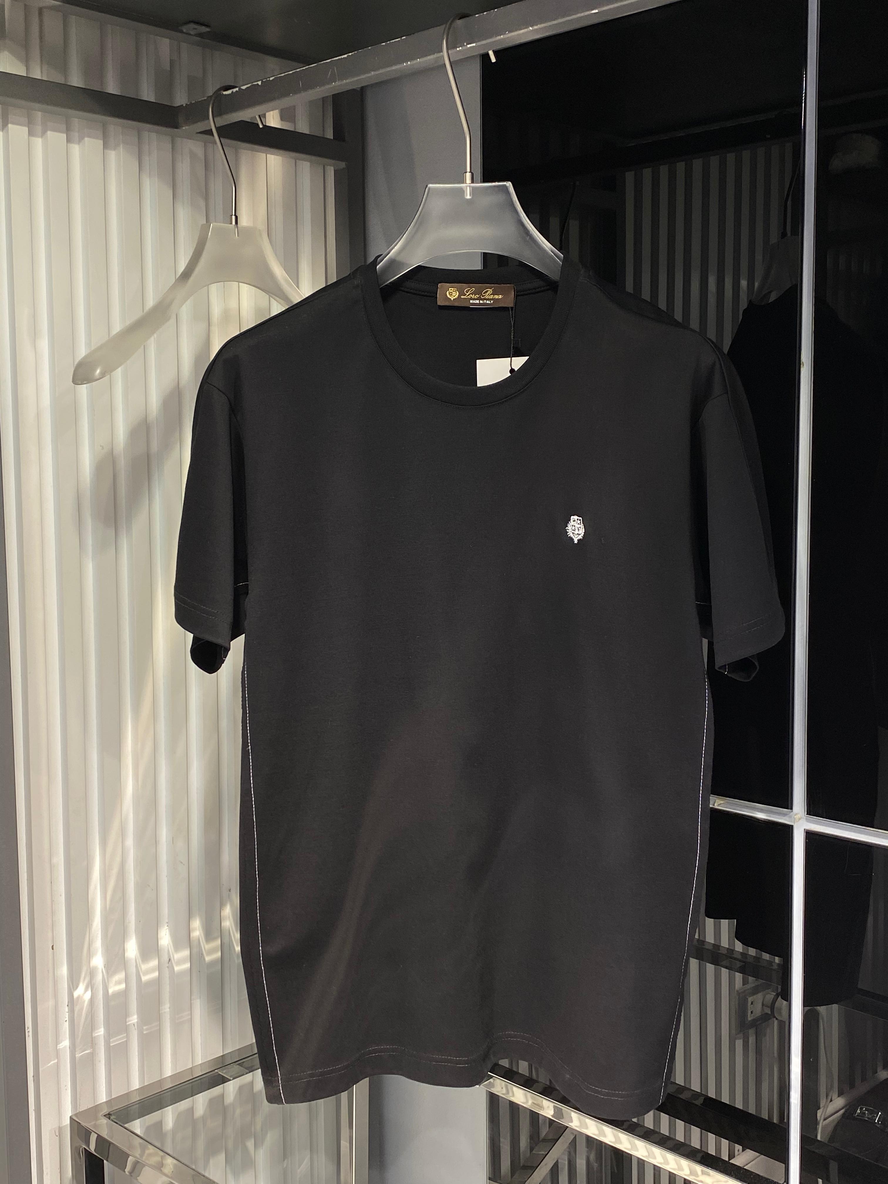Loro Piana - André Cotton Jersey T-Shirt – Nero