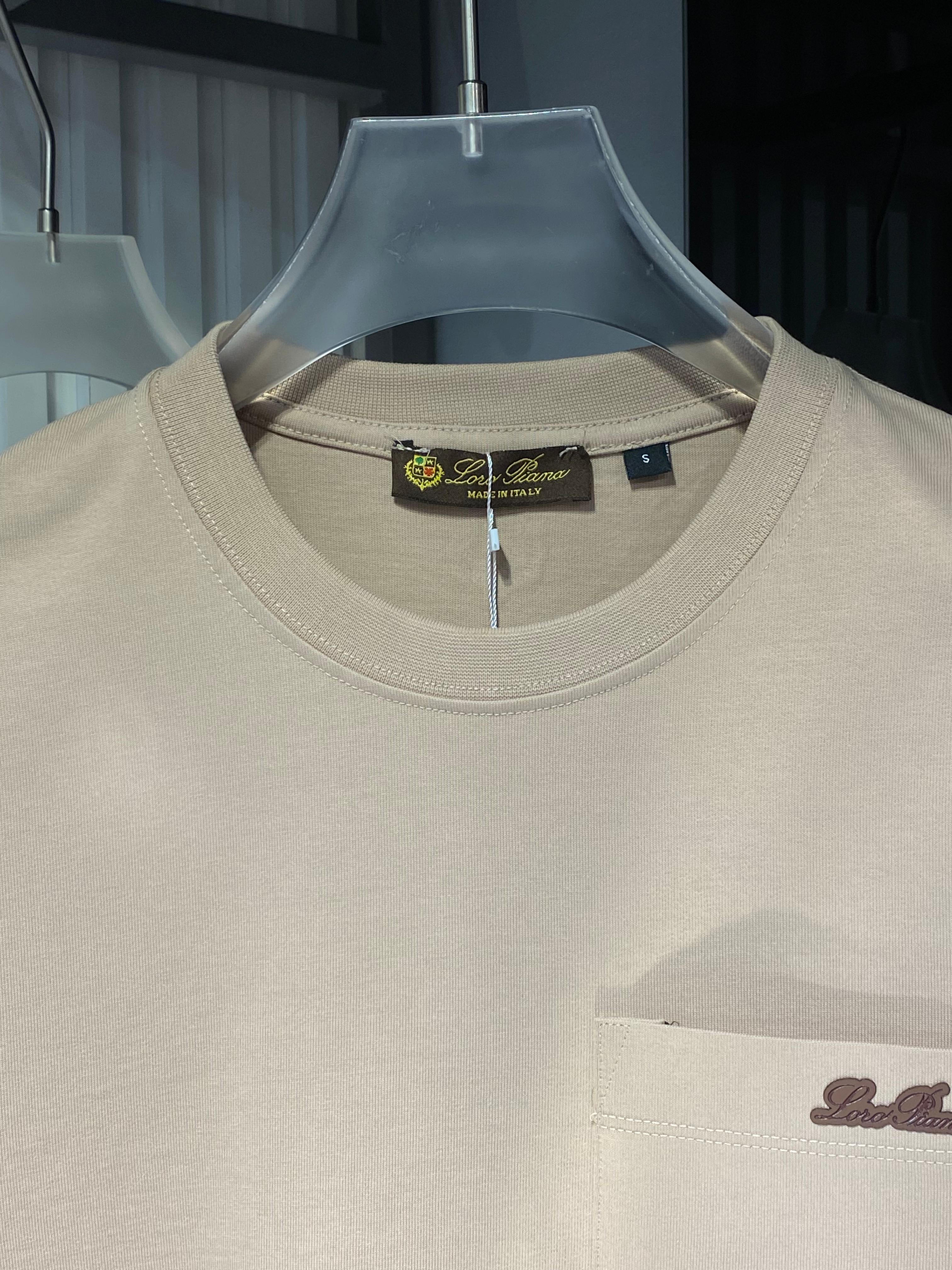 Loro Piana - Cotton-Jersey Pocket T-Shirt – Sand Beige