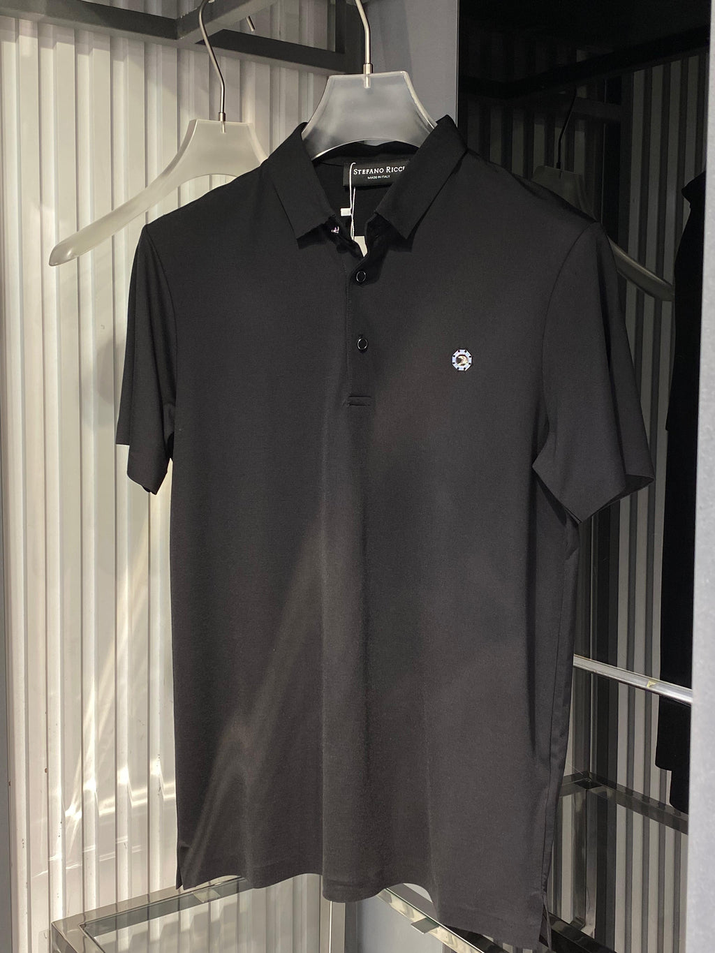Stefano Ricci - Signature Eagle Embroidery Polo – Nero