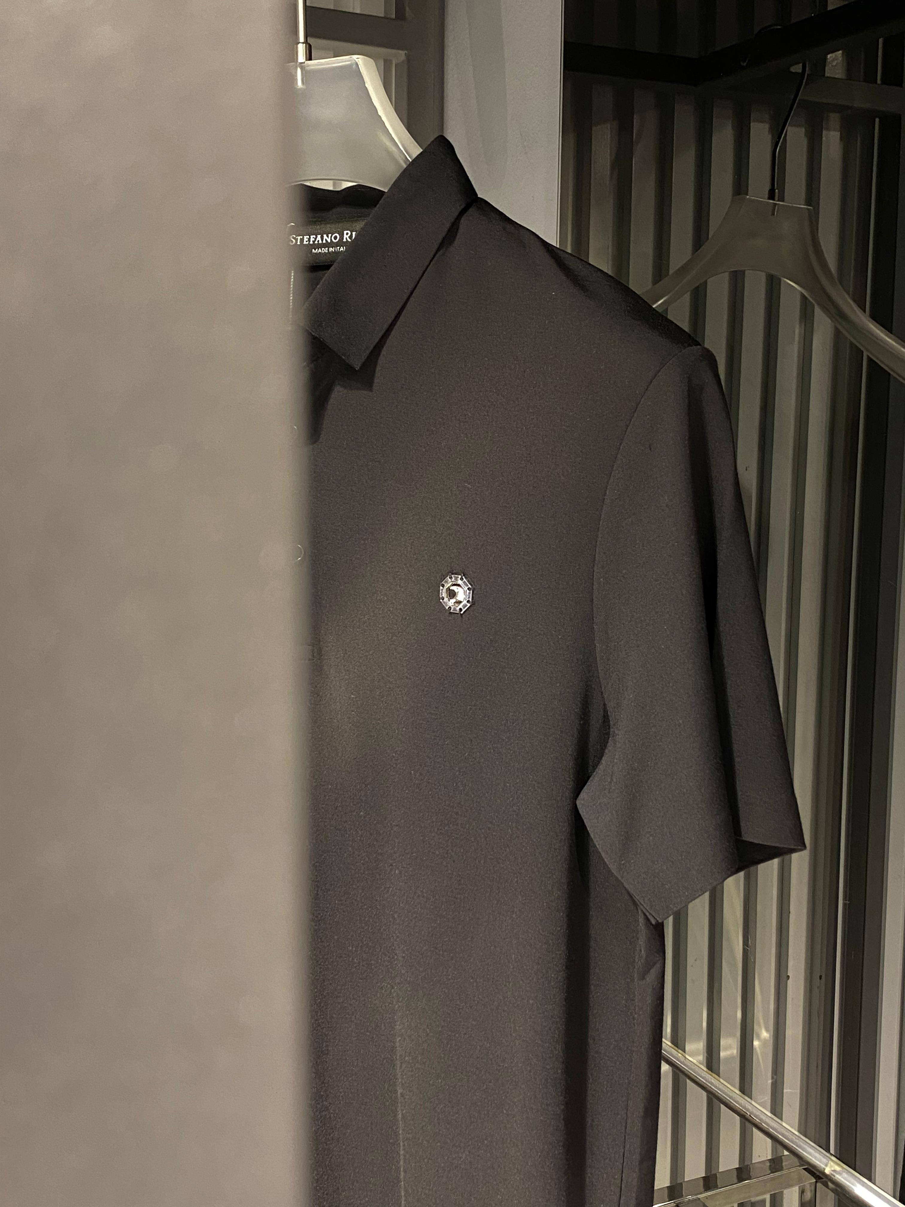 Stefano Ricci - Signature Eagle Embroidery Polo – Nero