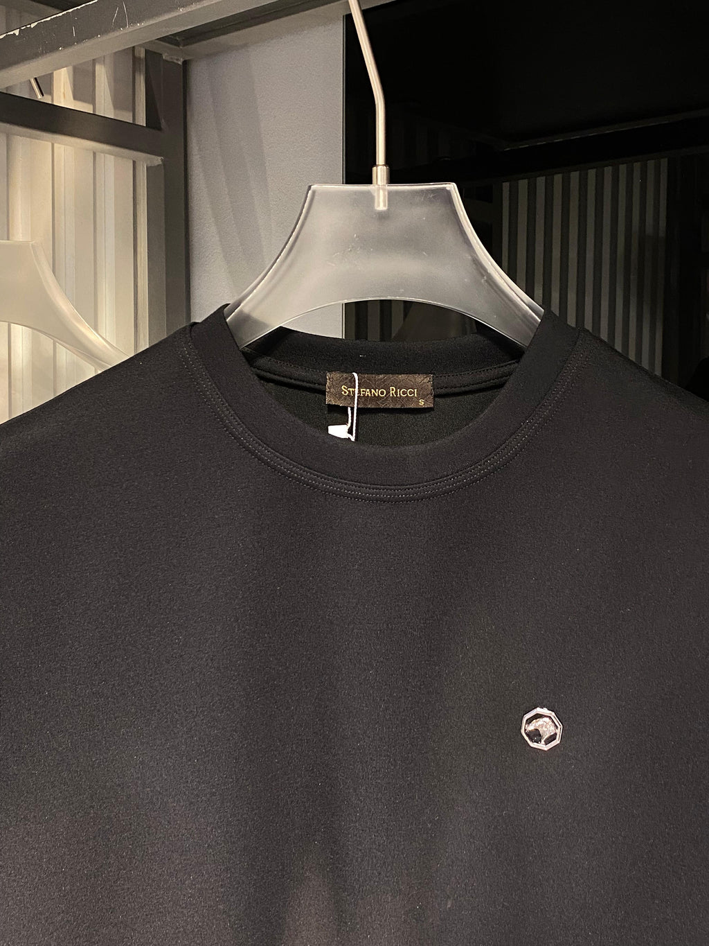 Stefano Ricci - Signature Medallion Cotton T-Shirt – Nero