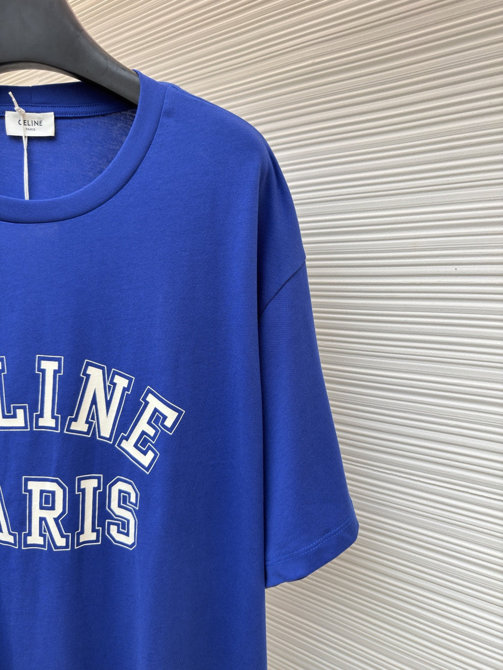 Celine  - Triomphe Embroidered Cotton Jersey Polo – Nero