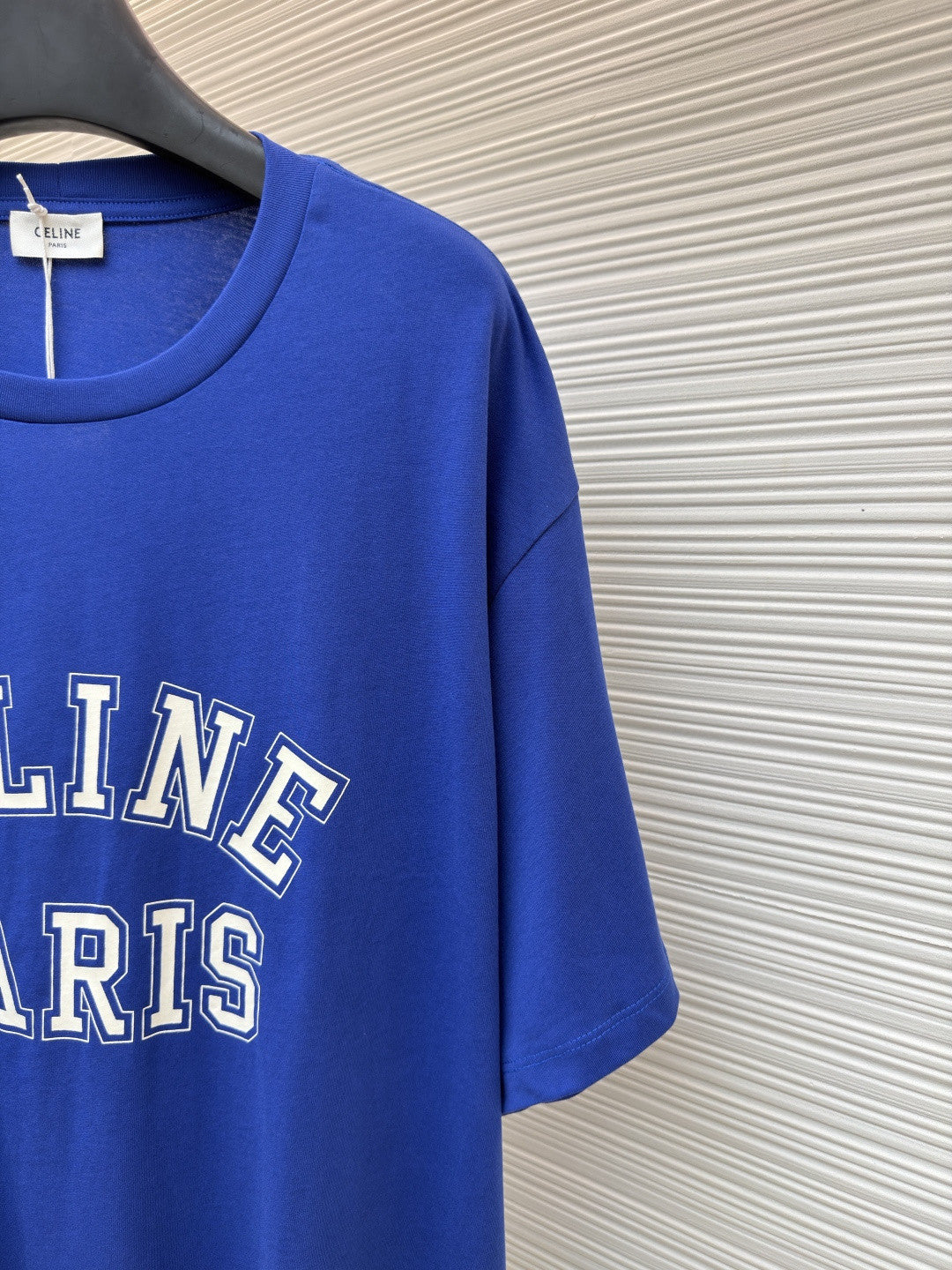 Celine  - Triomphe Embroidered Cotton Jersey Polo – Nero