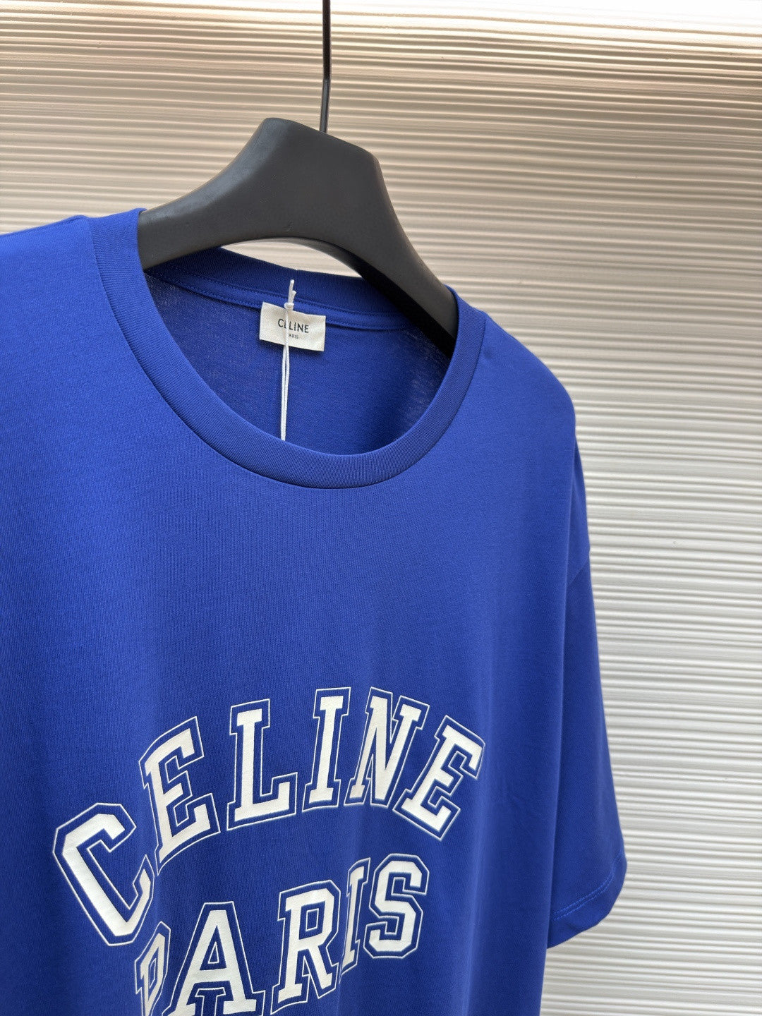 Celine  - Triomphe Embroidered Cotton Jersey Polo – Nero