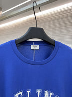 Celine  - Triomphe Embroidered Cotton Jersey Polo – Nero