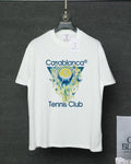 Casablanca  -"Tennis Club" Graphic T-Shirt – Optic White
