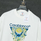 Casablanca  -"Tennis Club" Graphic T-Shirt – Optic White