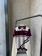Casablanca - Laurel Color-Block Knit Polo