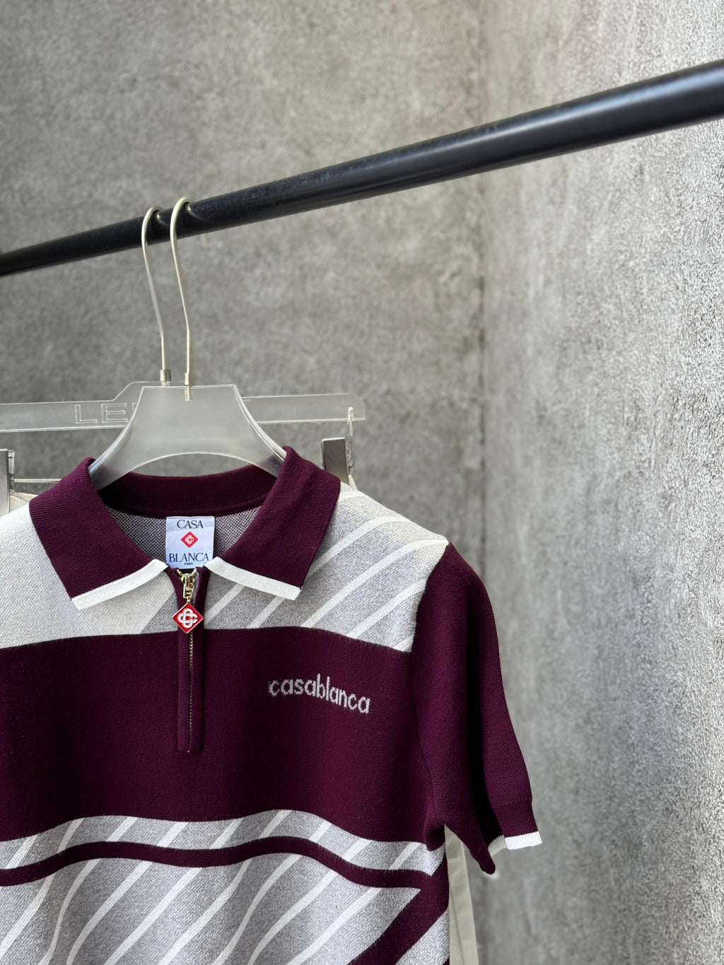 Casablanca - Laurel Color-Block Knit Polo