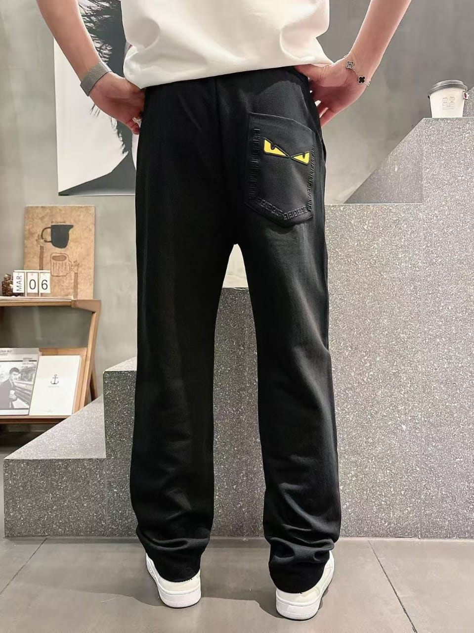 Fendi - Bag Bugs Eyes Embroidered Sweatpants – Lebsak