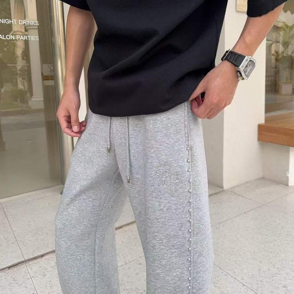 Chrome Hearts - Cross Patch Studded Sweatpants