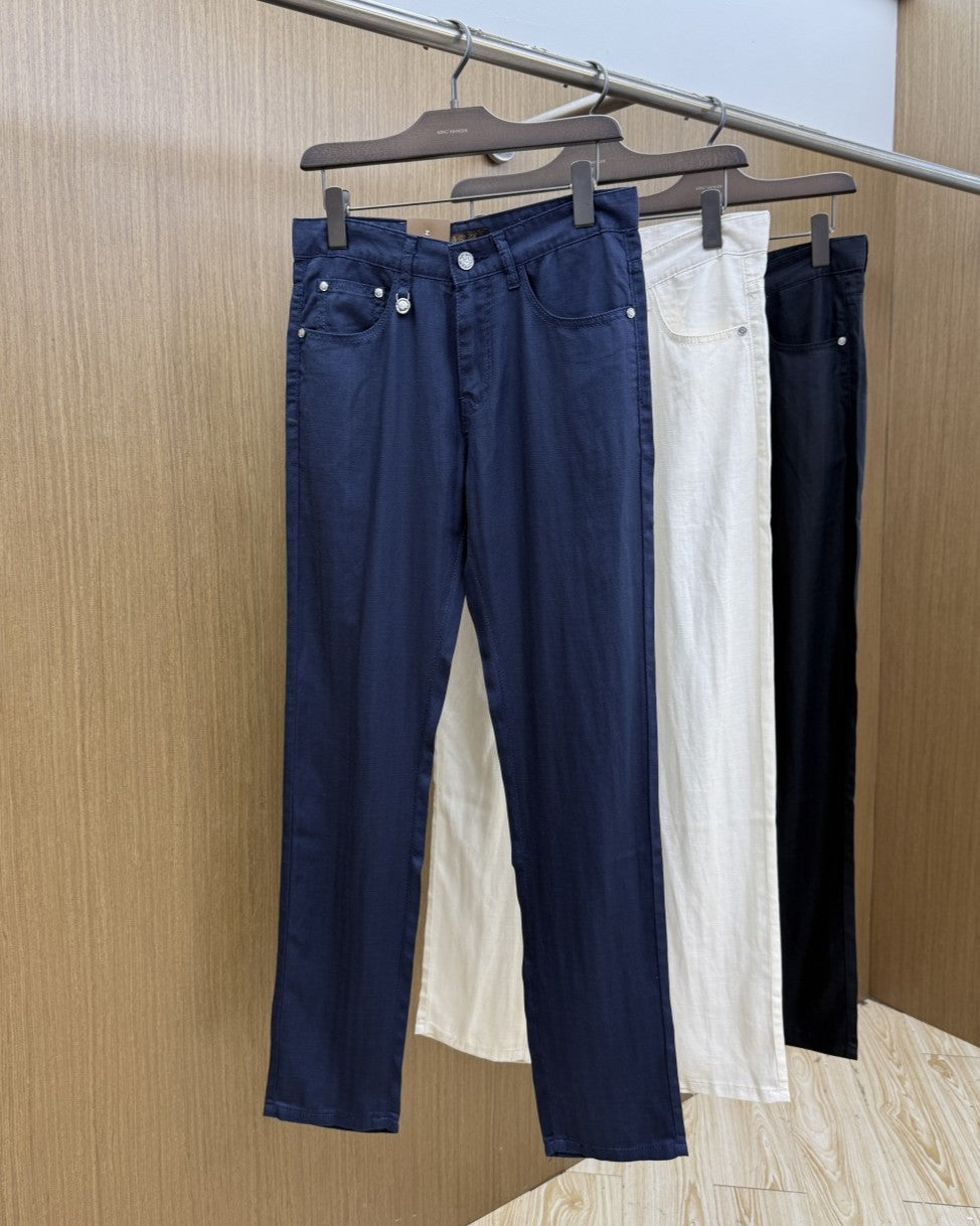 Loro Piana - Slim-Fit Cotton & Silk Blend Trousers
