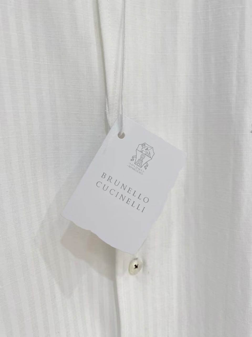 Brunello Cucinelli - Striped Cotton & Linen Button-Down Shirt