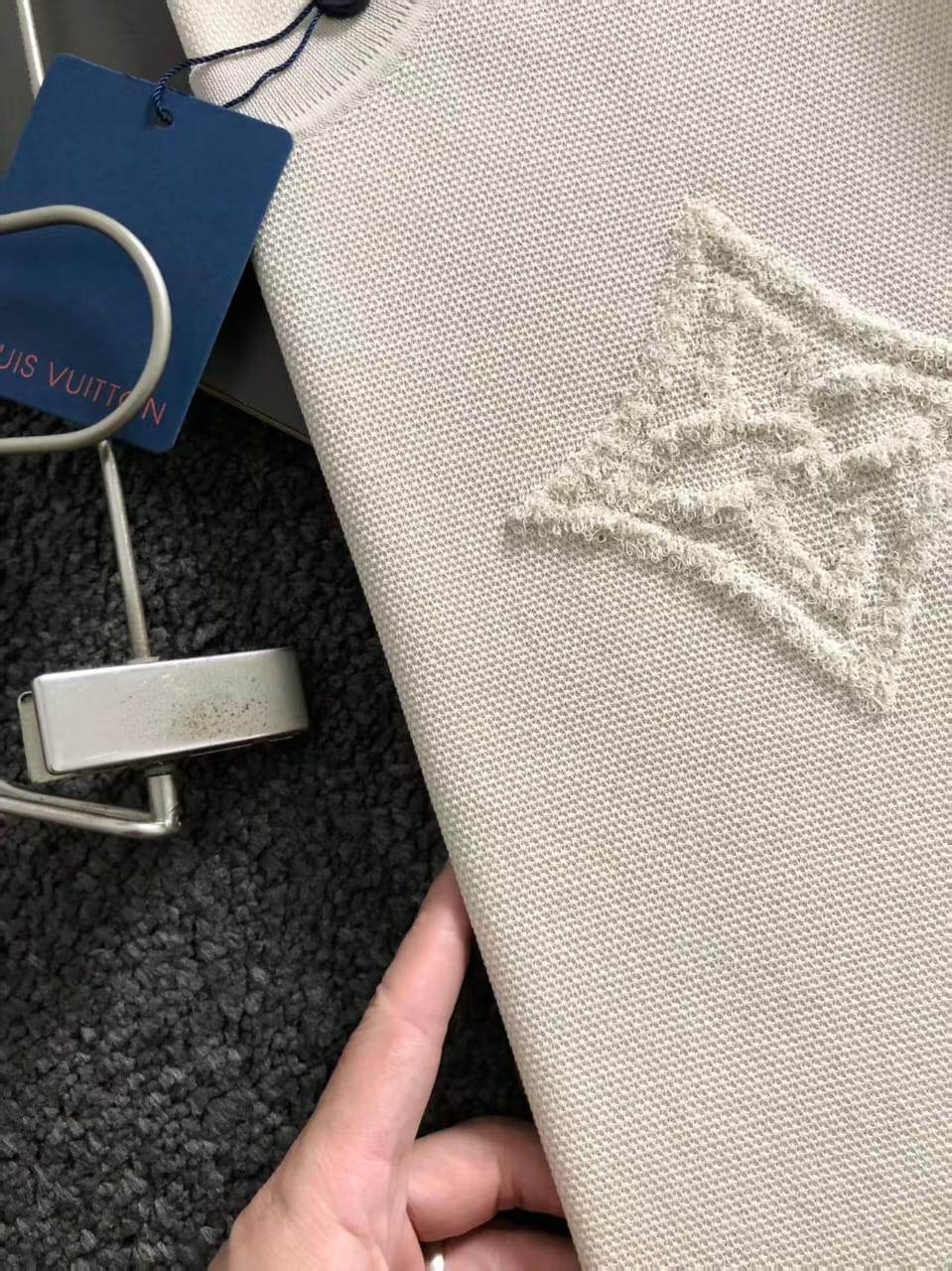 Louis Vuitton - Monogram Flower Tufted Knit T-Shirt