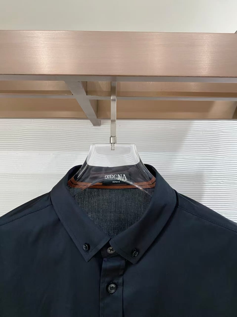 Zegna - Embroidered Logo Long-Sleeve Shirt